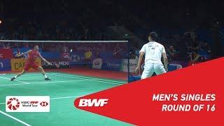 R16  MS  CHOU Tien Chen TPE 4 vs. LIN Dan CHN  BWF 2019