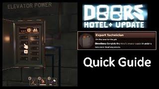 DOORS - Expert Technician Badge Guide Hotel+ Update