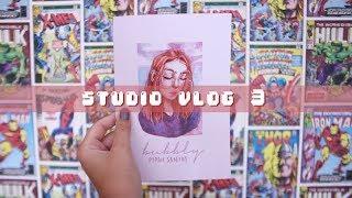 Studio Vlog #3  new camera shop opening PR art haul + my ZINE