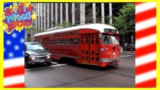 Steven Wiggle - San Francisco Trolley Car  Music Videos For Kids