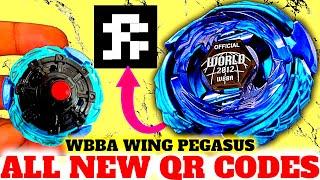 ALL NEW BEYBLADE QR CODES + WBBA WING PEGASUS Unboxing & Review  Beyblade Burst Quad Strike App