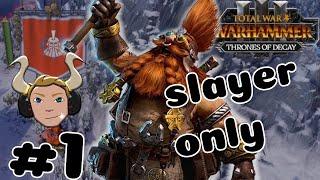 SLAYER ONLY CAMPAIGN TOTAL WAR WARHAMMER 3 THRONES OF DECAY  MALAKAI PART 1