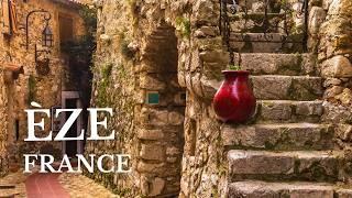 Eze France  Fairytale Village in the French Riviera  Walking Tour 4K HDR