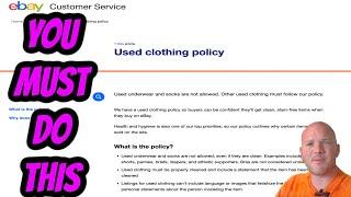 USED Clothing SELLERS WARNING Ebay policy MUST be followed