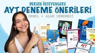 DERECE İÇİN AYT GENEL DENEME VE ALAN DENEME ÖNERİLERİ #ayt