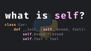 What exactly is self in Python? Easy explanation