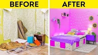 EXTREME ROOM MAKEOVER  Cool Home Decorating Hacks