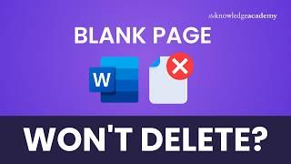 How To Delete A Blank Page You Cant Delete in Word 2024 Updated Method