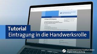 Schritt-für-Schritt Anleitung Eintragung Ihres Unternehmens in die Handwerksrolle