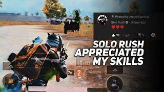 Even SOLO RUSH Appreciate My Skills  Solo Rush Like Skills On Android  One Plus 6