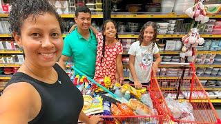 VLOGÃO DA FAMÍLIA NO SUPERMERCADO  COMPRAS DO MÊS DE ABRIL SÓ GRATIDÃO A DEUS