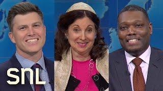 Colin Jost and Michael Ches Memorable Weekend Update Joke Swaps  Season 49  Saturday Night Live