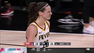 Caitlin Clark WHACKED In Face By Alysha Clark Who Disagrees With Foul  WNBA Indiana Fever LV Aces