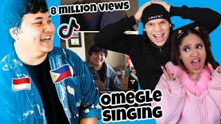 WHO TF is this GUY? Waleska & Efra react to AMAZING Omegle FilipinoIndonesian Singer Francis Karel