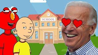 Caillou and Elmo Sell Their School