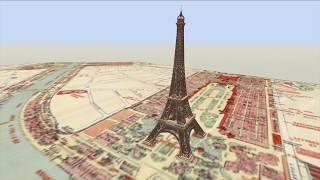 Eiffel Tower Animated Construction Timelapse