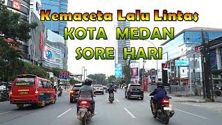 BEGINILAH  SUASANA  LALU  LINTAS  KOTA  MEDAN  SORE  HARI