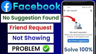 No New Request On Facebook  Facebook No Suggestion Found Problem Solve  Friend Request All Setting