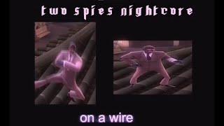 two spies on a wire