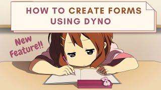 How to create FORMS│Staff Application & Others│DYNO│New Feature│Join our 22K Discord fam│ Elvira