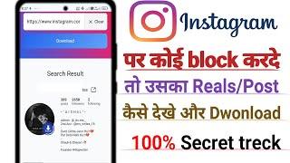 Instagram Par Kisi Ne Block Kar Diya To Uski Reels Kaise Dekhe  Instagram Block Posts Kaise Dekhe