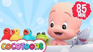 Bath Song  and more nursery rhymes for kids from Cleo and Cuquin - Cocotoons