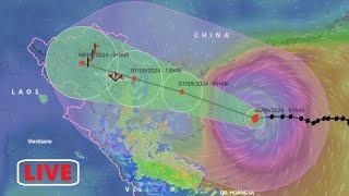  TRỰC TIẾP Siêu bão số 3 YAGI  Cập Nhật Liên Tục Hướng Đi Của Bão