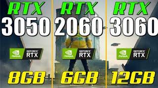 RTX 3050 vs. RTX 2060 vs. RTX 3060  Test in 1080p