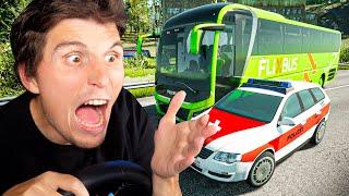 Stress in der SCHWEIZ  Flixbus Fernbus Simulator