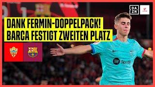 Fermin Lopez trifft doppelt Barca souverän Almeria - FC Barcelona  LaLiga  DAZN Highlights