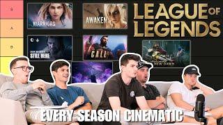 Arcane SUPERFANS ReactRank EVERY League of Legends Season Cinematic  REACTION