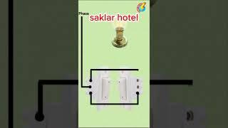 Cara memasang saklar hotel #listrik #electric #saklar