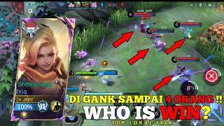 TOP LOKAL IXIA TIDAK HABIS PIKIR DI GANK SAMPAI 4 ORANG CARA MENANG LANING IXIA NO COUNTER