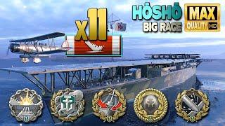 Aircraft Carrier Hōshō 11 ships destroyed - World of Warships