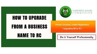 Upgrade A Business Name to a Limited by Yourself - Private Company Limited Registration
