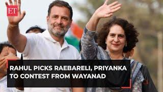 Rahul Gandhi to retain UPs Raebareli Lok Sabha seat Priyanka Gandhi to contest Wayanad bypoll