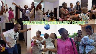 WELCOMING OUR NEW BORN BABY HOME FROM THE HOSPITAL+NEIGHBORS EPIC REACTIONS@Thezaramfamily #VLOG