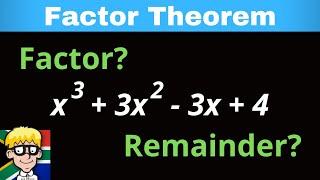 Factor Theorem Grade 12 Introduction