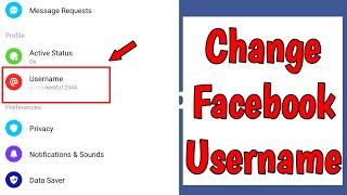 How to Change Facebook Username