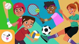 SPORTS for Kids - SOCCER VOLLEYBALL TENNIS BASEBALL - Basic Rules - Compilation