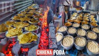 Odisha Famous Pahala Chhena Poda Live Making  300₹ Par 1 Kg  Odisha Food Tour  Street Food India