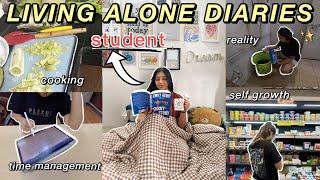 LIVING ALONE as a student things i’ve learned personal growth & motivation