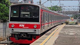 Stasiun Angke Kompilasi KRL Commuter Line 4K  JR 205 Rheostatik JR 205 VVVF TM 6000 VVVF