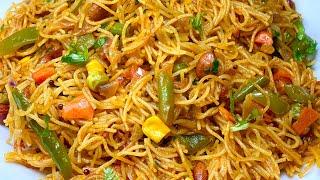 बिना अलग से उबाले झटपट बनाये खिली खिली मसाला मिक्स वेज सेवई  Masala Mix Veg Vermicelli Upma recipe