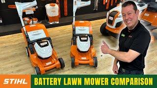 WATCH THIS before you buy your next battery lawn mower Stihl battery lawn mower comparison 2023