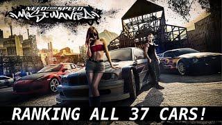 Ranking ALL 37 Cars In NFS Most Wanted 2005 From Worst To Best