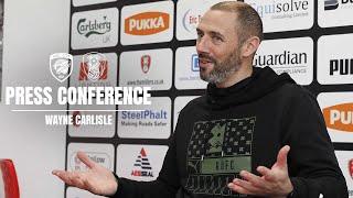 ️ Wayne Carlisles pre-Hull City Press Conference  Presented by Pinders 