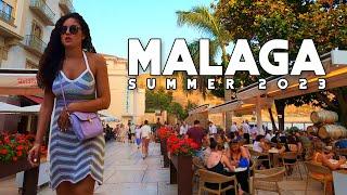 Malaga City Spain Beautiful City Summer 2023 July Update Costa del Sol  Andalucía 4K 60fps