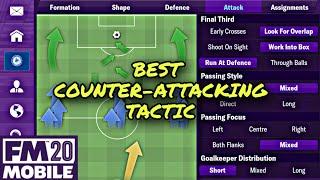 Football Manager 2020 MOBILE - Best Counter-Attacking Tactic 4-4-2  Applied For Any Club