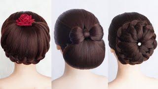 TOP 3 Beautiful Bun Hairstyle For Ladies - Braided Bun Hairstyles For Wedding And Party